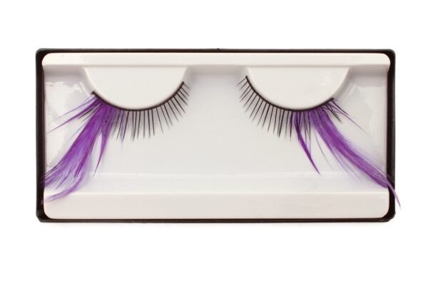 Decorative Lashes Purple Wings